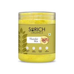 Sorich Organics Thandai Mix 300g | Thandai Powder for Milk Mix | Thandai Premix Ready to Make | Perfect Summer Drink | Instant Refreshing Drink | Badam, Pista and Elaichi Mixed image 1