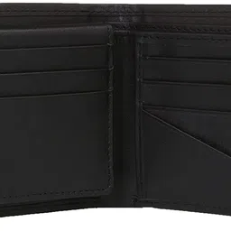 fastrack Leather Black And Blue Men's Wallet (C0368Lbk01) image 4