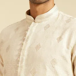 diwas by manyavar Men's Brocade | Jacquard Weave Kurta (1pc) image 3