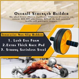 Shopfleet Push-up Board 11 in 1 Body Building Push Up Rack Board And Ab Wheel Roller with Toning Resistance Tube Band Full Body Exercise Gym Equipment Set for Men & Women - Pack of 3 image 5