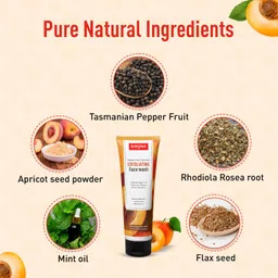 Sirona Natural Exfoliating Face Wash for Men & Women - 125 ml | Suitable For All Skin Type image 4