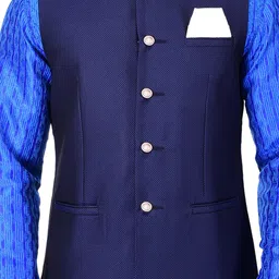 manyavar Men's Regular Fit Waistcoat (WC00097) image 2