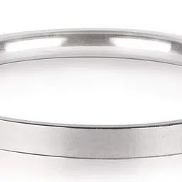 bismaadh Stainless Steel Men's kada (Plain Flat) 7mm Thickness image 1