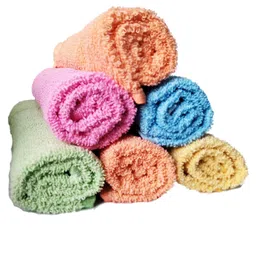 generic Face Towel Hand Towel Kitchen Towel Cotton Set of 6 Multipurpose Multicolor Akruti Textile image 2