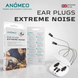Anomeo Ear Plugs - Extreme Noise| A special filter reduces loudest sounds |Comes with a special protective case| Black image 2