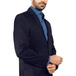 grado Blazer for Men's Black Coat for Men Stylish Single Breasted Formal Regular Regular Fitted Casual Full Sleeves Solid Latest Suit Coat for Wedding Party Office Wear image 5