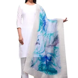 sameeha Women's Printed Silk Cotton Dupatta image 1