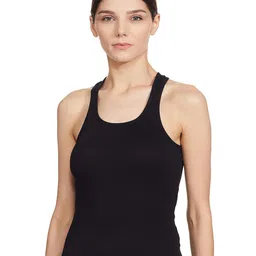 van heusen Women Anti Bacterial Racerback Tank Top - 100% Super Combed Cotton - Colour Fresh, Moisture Wicking image 1