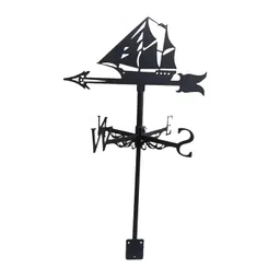 THE STYLE SUTRA® Wind Vane Wind Direction Indicator Farm Yard Decorations Sailboat image 1