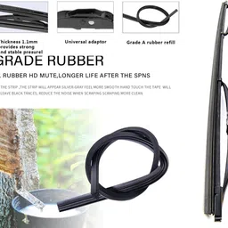 WolkomHome High Performance OE Car Wiper Blade Replacement Set of 2 Pc Right 20" Left 20" for Renault Duster image 4