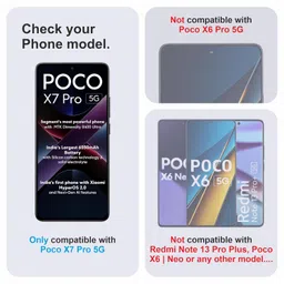 Skyddshield Military-Grade Gorilla Tempered Glass Compatible with Poco X7 Pro (6.67 Inch) With Installation Kit | Edge to Edge Coverage | Black image 2