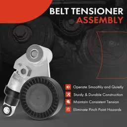 A-Premium Belt Tensioner Assembly Compatible with Hyundai Entourage Azera Santa Fe Veracruz Kia Amanti Cadenza Sedona Sorento 2006-2018 image 2