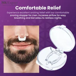 Anti Snoring Devices for Men and Women Soft Silicon Nose Clip | Unisex Snoring Stopper Anti Snore Free Sleep Silicone Magnetic Nose Clip | Stop Snoring (Pack of 3) image 3