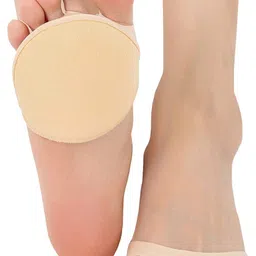 RAMANUJA - Fashion as unique as you are. Toe Topper Socks Liner Socks Five Finger Half Non-Slip Socks Women's Half Toe Cover For High Heels Sandals Flats Boots Free Size(2 Pack)Skin Color image 1