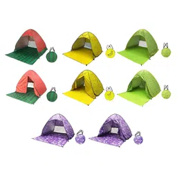 LOOM TREE® Pop Up Tent UPF 50 Beach Tent for Outdoor Activities Family Camping Backyard Red L | Outdoor Sports | Camping & Hiking | Tents & Canopies | Tents image 2