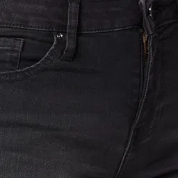 spykar Mid Rise Black Shorts for Women image 5