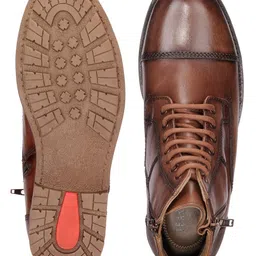 teakwood leathers Men Chelsea Mid Top Boots Perfect for Casual, Parties & Special Occasions Comfort, Durable Genuine Leather Boot Shoes | SH_MJ_31_P image 5