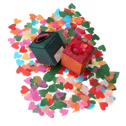 kidsywinsy Kidsy Winsy Heart Shape Tissue Confetti 50Grm/5000Pcs. Paper Table Confetti for Valentine's Day, Wedding Party, Baby Shower, Balloon Decorations and Gift Filler, Available in Many Colours image 3