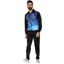 xcube Tracksuit for Men, Regular Super Poly Tracksuit Slim fit Summer Trending Casual and Gym wear Specially Designed for Athletic Body (Blue and Black) image 4