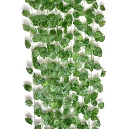 mundeya Plastic Artificial Garlands Hanging Leaves Greenery Vine Lights Creeper Plants For Home Decor Main Door Wall Balcony Office Decoration Party Festival Craft(8 Feet)(Pack Of 3) image 2