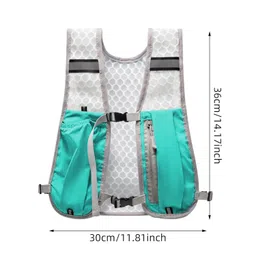 THE STYLE SUTRA Hydration Vest for Men Women Reflective Water Pack for Trail Race Marathoner Blue image 2