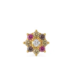 malabar gold & diamonds Yellow Gold Nose Pin for Women 22 k | 22k BIS Hallmark (916) Nose Stud for Women and Girls with Piercing image 2