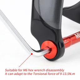 Fashion My Day Bike Fork Mount Thru Axle Cycling Accessories Lightweight Road Mountain Bike 180mm Red | Skewers | Bicycle Components & Parts | Cycling image 4