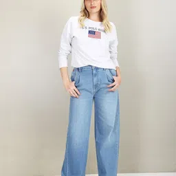 u.s. polo assn. Women's Cotton Regular Fit T-Shirt image 4