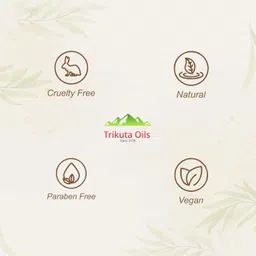 trikuta oils jammu Natural Makeup Remover | 100% Pure Bitter Almond Oil | Gently Removes Makeup, Reduces Skin Rashes & Nourishes Skin | Chemical-Free Skincare for Women image 3