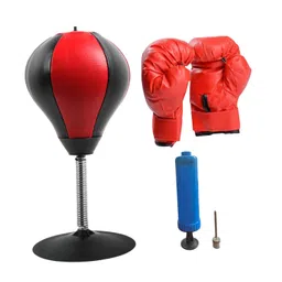 ATORSE Boxing Reaction Ball Reflex Ball Speed Bag for Workout Men Women Adults Kids Black Red image 2