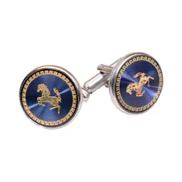 to the nines Blue Horse Cufflinks for Men image 1