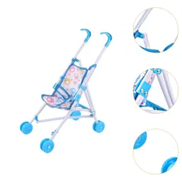 SECRET DESIRE Trolley Toys Educational Role Playing Doll Accessories Doll Carrier Foldable Blue|Developmental Baby Toys image 5