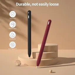 Oboe Silicone Pencil Case Skin Cover 'Compatible with' Redmi Smart Pen for Redmi Pad Pro Pen Case (Wine Red) [Stylus Pencil is NOT Included] image 2