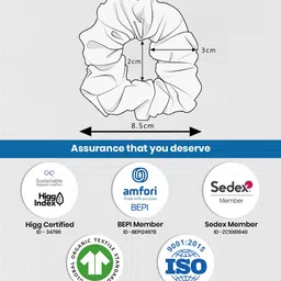 masq by Q-One Embroidered, Handmade, Scrunchie with Elastic & 4 Layer Cotton Cloth Face Mask Combo for Girls with Lanyard (Small, Pack of 2) image 5