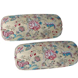 Trance Home Linen 144TC Diwan Set 100% Cotton 6 Piece | Deewan Printed Bedsheet Sets (Set of 6 Pc,1 Bed Sheet 54x88 Inch | 2-Bolster Cover 16x32 Inch | 3-Cushion Cover 16x16 Inch) Malhaar Red image 4