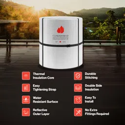 Insulated Water Tank Cover for 1000 Liters Water Tank | Thermal Water Tank Shield | Multi Layer Protection to Protect from Hot and Cold Weather | Water Tank Cover Pack of (2) image 3