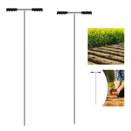 The Style Sutra Soil Probe Rod Lawn Nonslip Gophers Run Metal Garden Gardening with T Handle 122cm|Home & Garden | Moisture & pH Meters|1 Soil Probe Rod image 4
