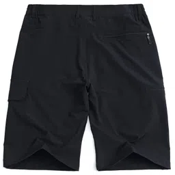 svacuam Men's Knee Length Outdoor Sports Quick Dry Gym Running Shorts Zipper Pockets image 2