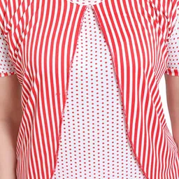 fabme Synthetic Women Pajamas Top image 3