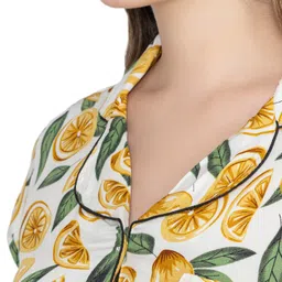 bonjour Women's Short Sleeve Top & Shorts Sets with Pockets, Sleepwear for Beach, Pool and Travel image 5