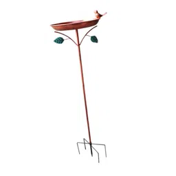 ATORSE™ Garden Bird Bath Birdbath with 5 Prongs Base Stake for Outside Backyard Lawn|Home & Garden | Yard, Garden & Outdoor Living | Bird & Wildlife Accessories | Birdbaths image 1