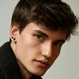 fibo steel Stainless Steel Mens Womens Stud Earrings Black Round Cubic Zirconia Inlaid, 6 Pairs 3mm-8mm image 3
