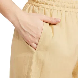 max Women Solid Cropped Ethnic Straight Pants image 4