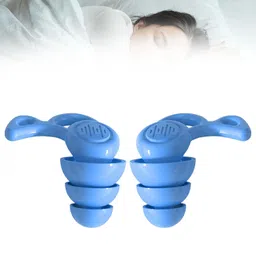 Enakshi (LABEL) Creations Silicone Earplugs Comfortable Sleeping Ear Plugs For Noisy Places Work Study BlueBusiness & Industrial|Facility Maintenance & Safety|Personal Protective Equip/Ppe|Ear Plugs image 5