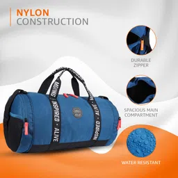 gear Inspired Alive Moving 34 Ltrs Blue Travel Duffle for gym, sports, training (DUFINDAVMVG05) image 2