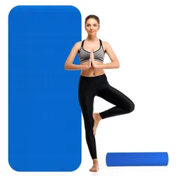Foxhill Ethylene Vinyl Acetate Exercise Mat For Home - Anti Slip, Kids Size, Gym Mat - 4Mm, Blue image 4