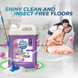 Maxkleen 5 Litre - 2in1 Disinfectant Surface & Floor Cleaner Liquid +Insect Repellent with Natural Oils | Suitable for All Floor Cleaner Mops | Kills 99.9% Germs| Safe for Kids & Pets image 4