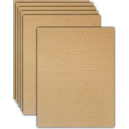 TOWNBUS 5 ply Corrugated Flat Cardboard sheets for DIY projects, Packing, Mailing, Arts & Crafts work, Packaging Inserts, Dividers |kraft - crafts brown (A4 Size) - 5 Nos image 1