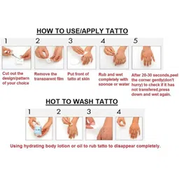 S.A.V.I Full Arm Tattoo Sleeve For Men, Totem Tribal Black Stylish Temporary Tattoo Sticker For Girls Women, Size 48x17CM image 5