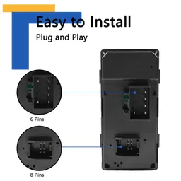 20945129 Driver Side Power Master Window Switch Compatible with 2007-2013 Chevy Silverado 1500 2500HD 3500HD GMC Sierra 1500 08-13 Sierra 2500HD 3500HD 09-15 Traverse Front Left Window Buttons image 4